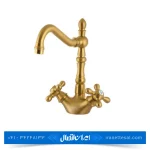 شیر روشویی مدل انزو رنگ طلایی مات آویسا