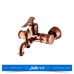 شیر دوش حمام مدل بامبو رنگ رزگلد آویسا