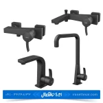 ست شیرآلات کسری مدل فیروزه مشکی