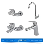 ست شیرآلات کسری مدل هیرمند کروم