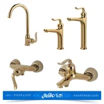 ست شیرآلات کسری مدل رابین طلایی