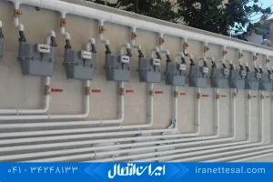 لوله کشی گاز با لوله سفید