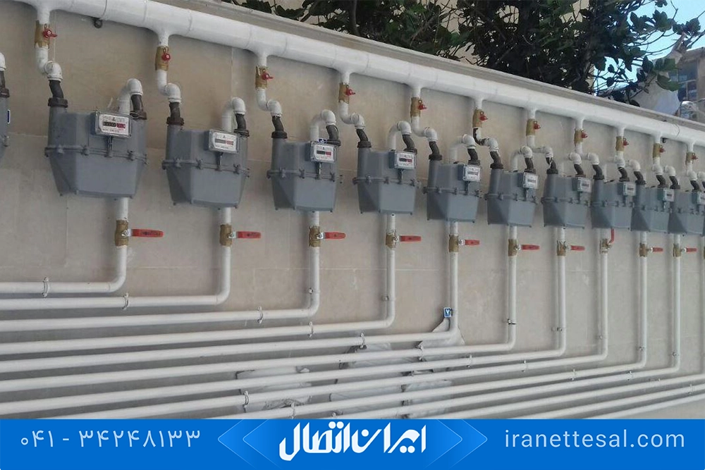 لوله کشی گاز با لوله سفید