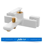 شیر حمام کسری مدل آمازون سفید طلایی