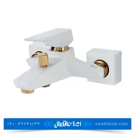 شیر حمام کسری مدل کنکورد سفید طلایی