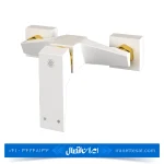 شیر توالت کسری مدل کنکورد سفید طلایی