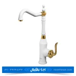 شیر ظرفشویی کسری مدل دانوب سفید طلایی