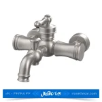 شیر حمام کسری مدل ناپل کروم مات