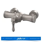 شیر توالت کسری مدل ناپل کروم مات