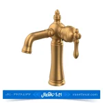 شیر روشویی کسری مدل ناپل طلایی مات