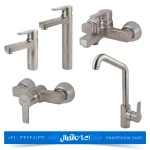 ست شیرآلات کسری مدل امگا کروم مات