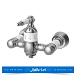 شیر توالت کسری مدل توکیو سفید کروم