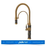 شیر ظرفشویی کسری مدل توکیو مشکی طلایی