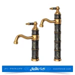 شیر روشویی کسری مدل توکیو مشکی طلایی