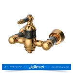 شیر توالت کسری مدل توکیو مشکی طلایی