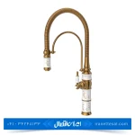 شیر ظرفشویی کسری مدل توکیو سفید طلایی