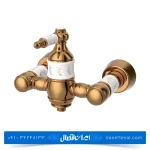 شیر توالت کسری مدل توکیو سفید طلایی