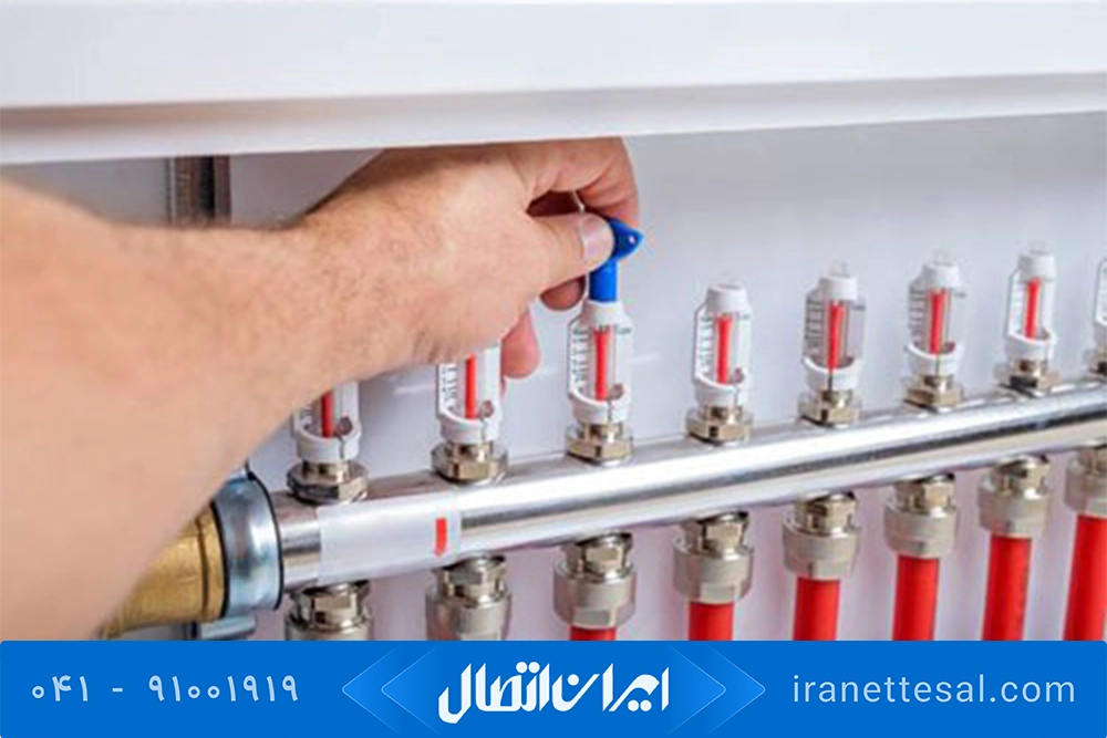 کلکتور ترموستاتیک به همراه جعبه کلکتور