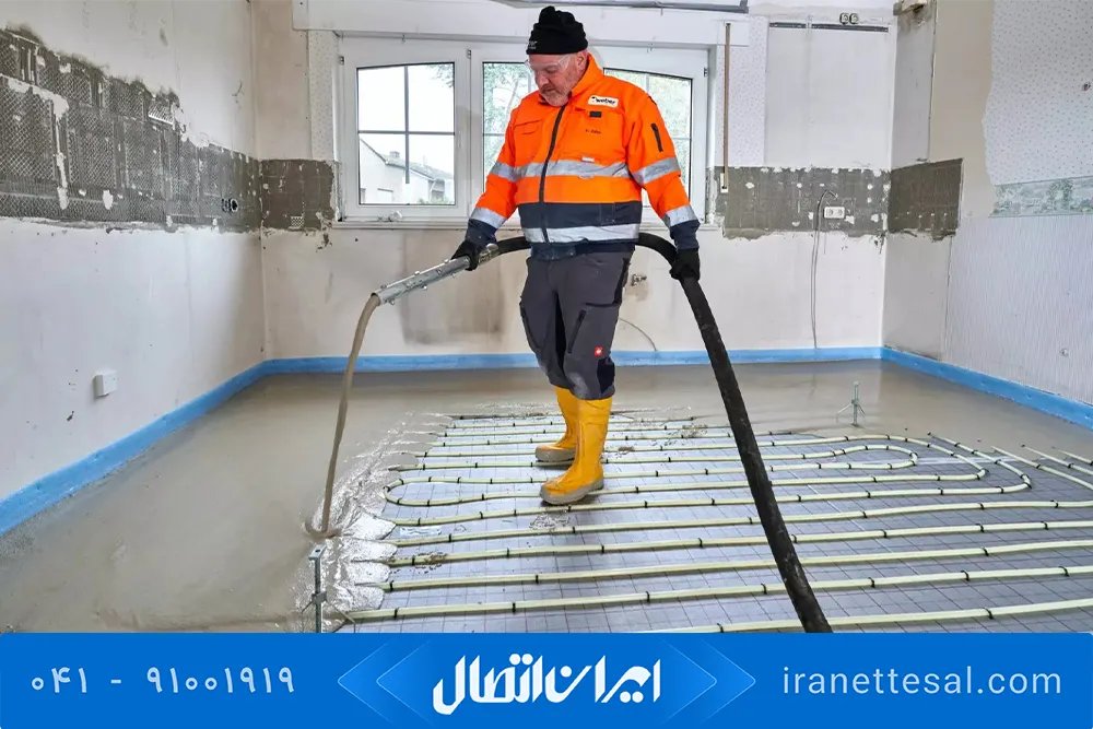 نصب لوله گرمایش از کف نیوپایپ