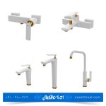 ست شیرآلات کسری مدل آمازون شیری طلایی