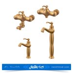 ست شیرآلات کسری مدل پالرمو طلایی مات