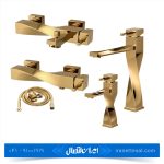 ست شیرآلات کسری مدل فیلادلفیا طلایی