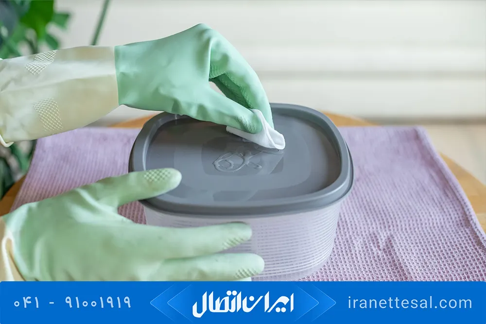 حذف چسب از روی پلاستیک