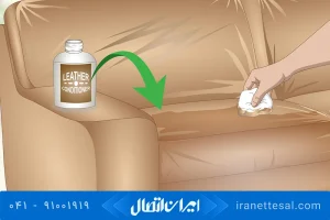 پاک کردن چسب رازی از روی مبل