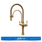 ظرفشویی دومنظوره کسری مدل جنووا رنگ طلایی مات