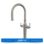 شیر ظرفشویی دومنظوره کسری مدل اسپوزا رنگ کروم مات