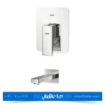 شیر روشویی توکار کسری مدل دامون رنگ کروم