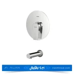 شیر روشویی توکار کسری مدل فیدل کروم