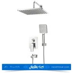 شیر حمام توکار کسری مدل دامون رنگ کروم