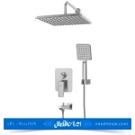 شیر حمام توکار کسری مدل دامون رنگ کروم مات