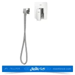 شیر توالت توکار کسری مدل دامون رنگ کروم