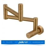 شیر آشپزخانه روگازی کسری مدل پارنوراما رنگ طلایی مات